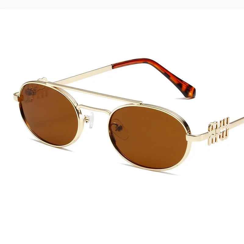 Óculos Oval Retro 2025 – Sofisticação Atemporal com Design Feminino Minimalista