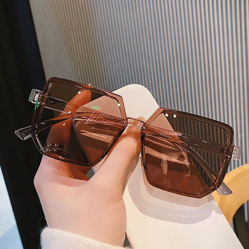 Óculos de Sol Big Frame Vintage Unissex – Estilo Retrô com Impacto Moderno