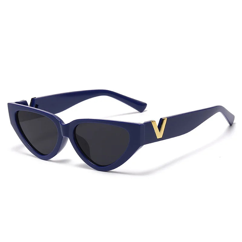 Óculos Luxury Glamour – Elegância Runway com Design Cat Eye e Proteção UV400