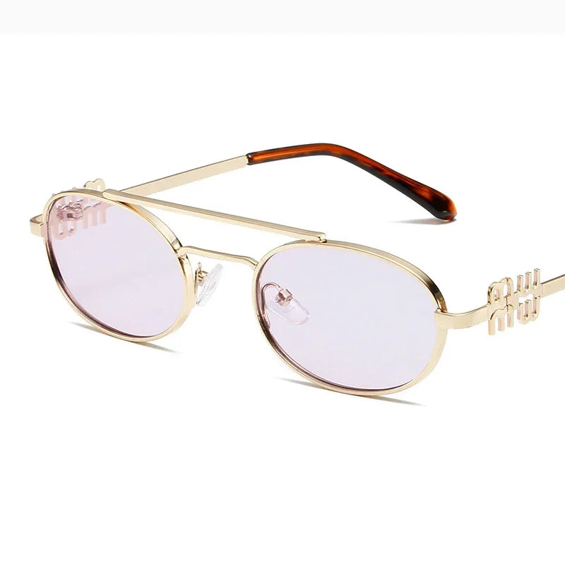 Óculos Oval Retro 2025 – Sofisticação Atemporal com Design Feminino Minimalista