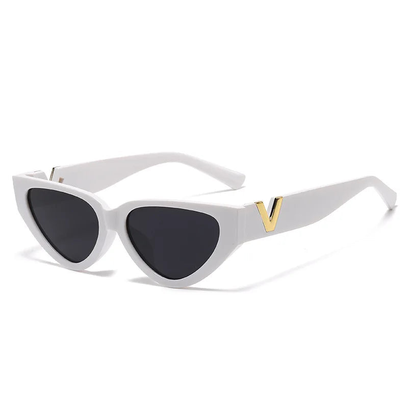 Óculos Luxury Glamour – Elegância Runway com Design Cat Eye e Proteção UV400