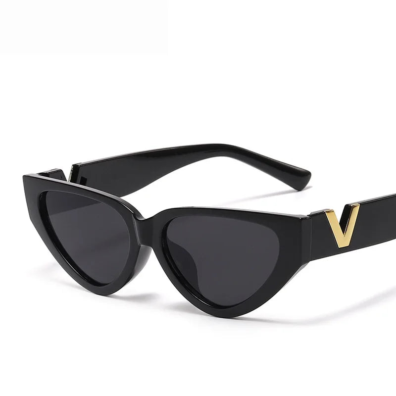 Óculos Luxury Glamour – Elegância Runway com Design Cat Eye e Proteção UV400