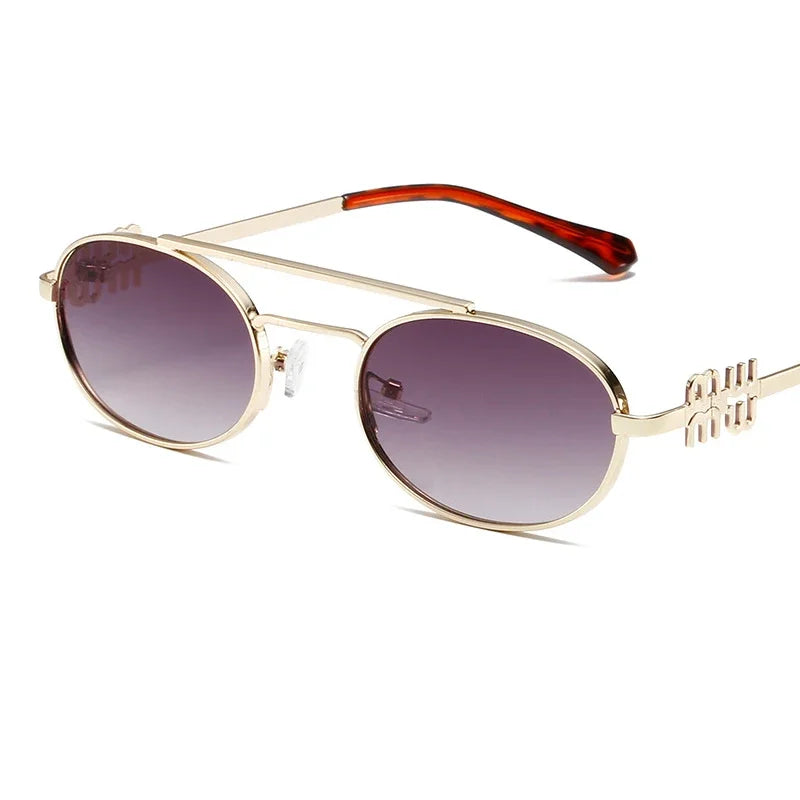 Óculos Oval Retro 2025 – Sofisticação Atemporal com Design Feminino Minimalista