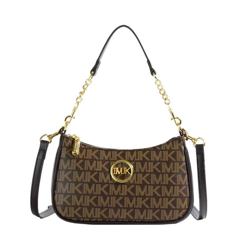 Bolsa Feminina de Ombro com Corrente – Estilo Retrô Luxo