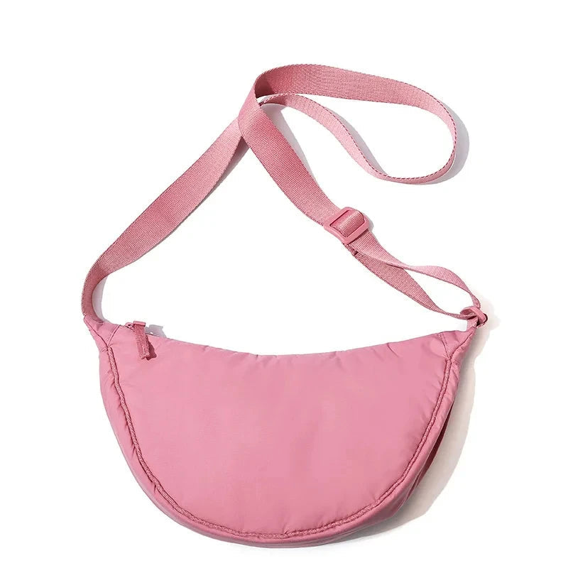 Bolsa Feminina Tiracolo de Tecido Pequena Vintage Casual