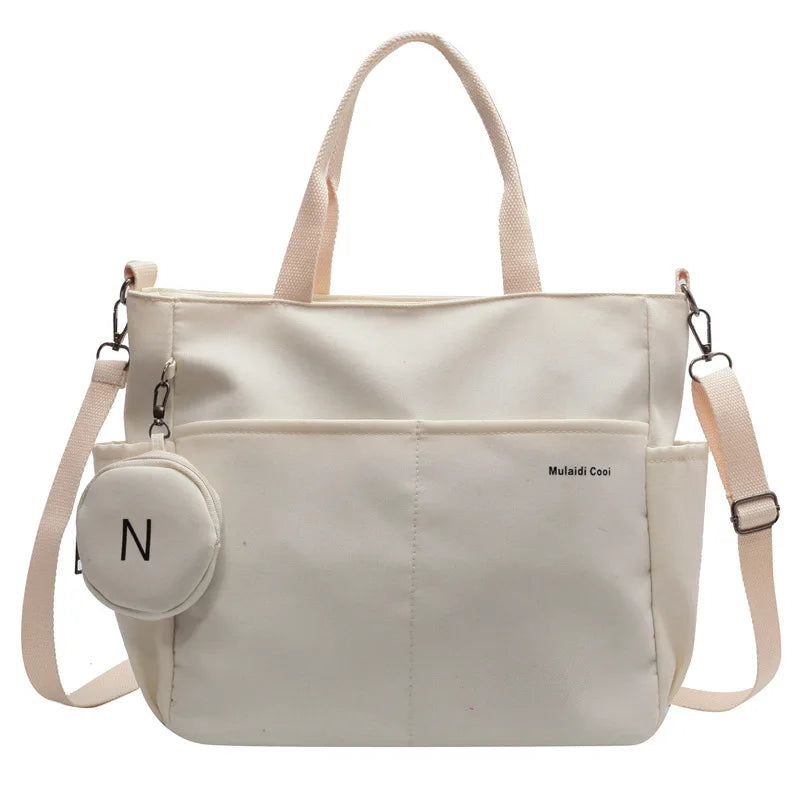 Bolsa de Viagem Feminina Grande com Mini Bolsa – Impermeável em Nylon