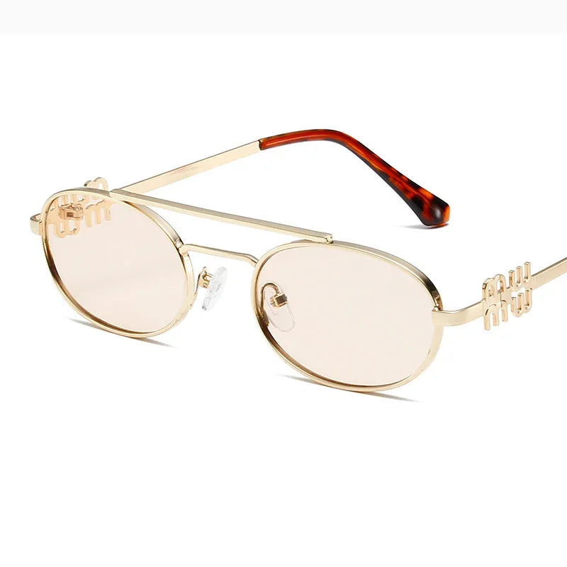 Óculos Oval Retro 2025 – Sofisticação Atemporal com Design Feminino Minimalista