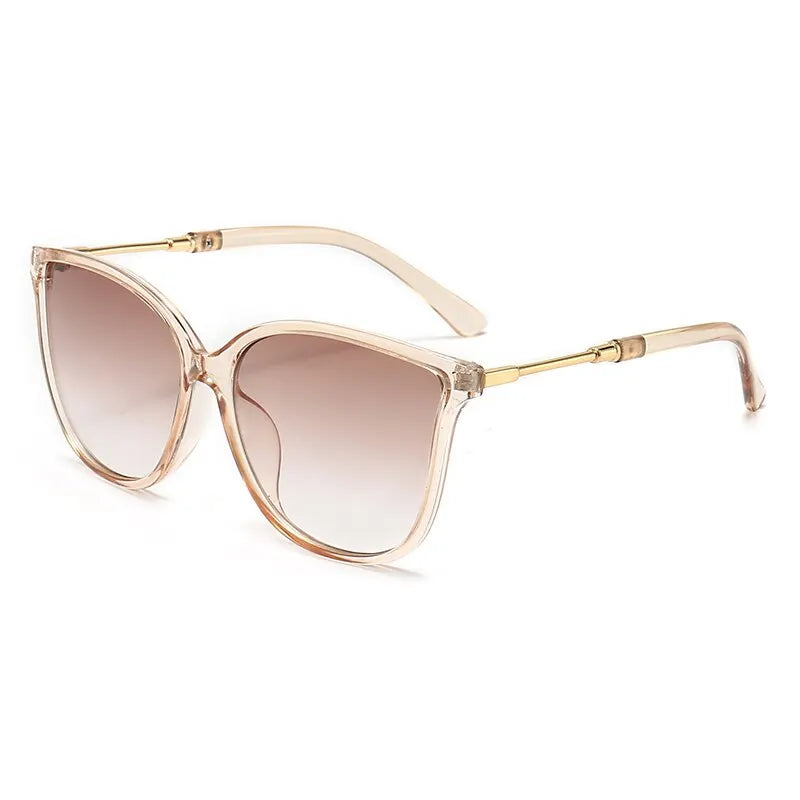 Óculos Vintage Cat Eye Feminino – Estilo Retrô com Lentes Espelhadas Fashion