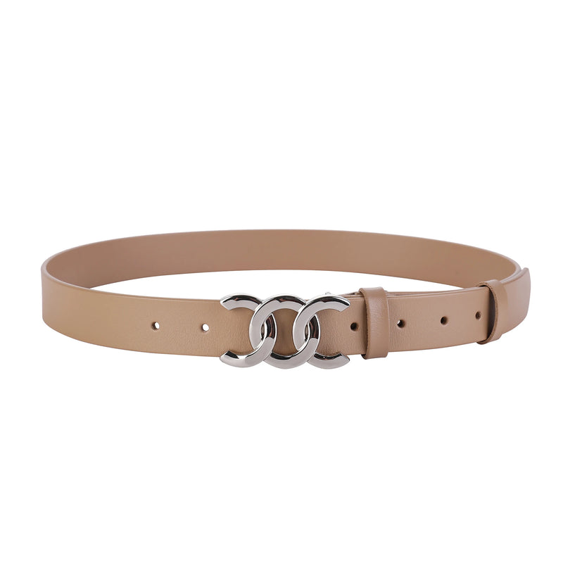 Cinto Feminino Fino Couro Legítimo Versátil
