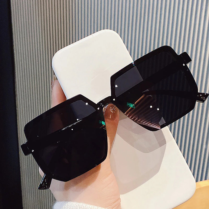 Óculos de Sol Big Frame Vintage Unissex – Estilo Retrô com Impacto Moderno