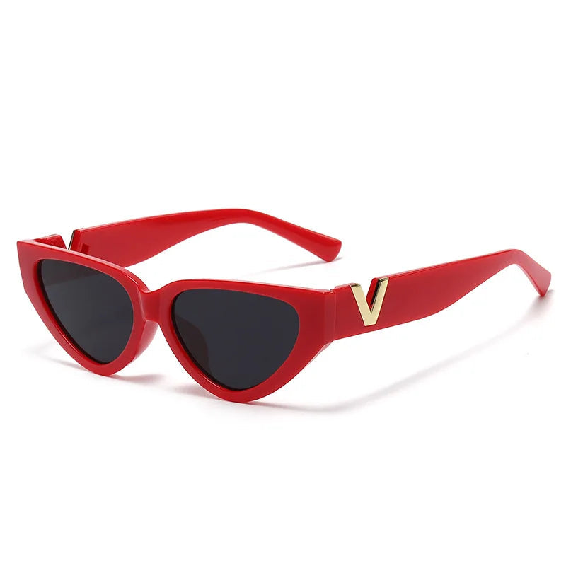 Óculos Luxury Glamour – Elegância Runway com Design Cat Eye e Proteção UV400