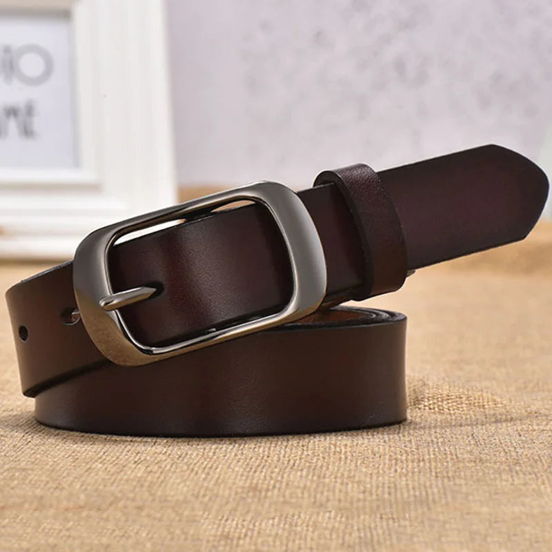Cinto Casual Unissex em Couro Genuíno – Básico e Elegante