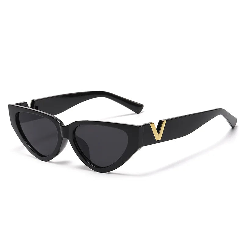 Óculos Luxury Glamour – Elegância Runway com Design Cat Eye e Proteção UV400
