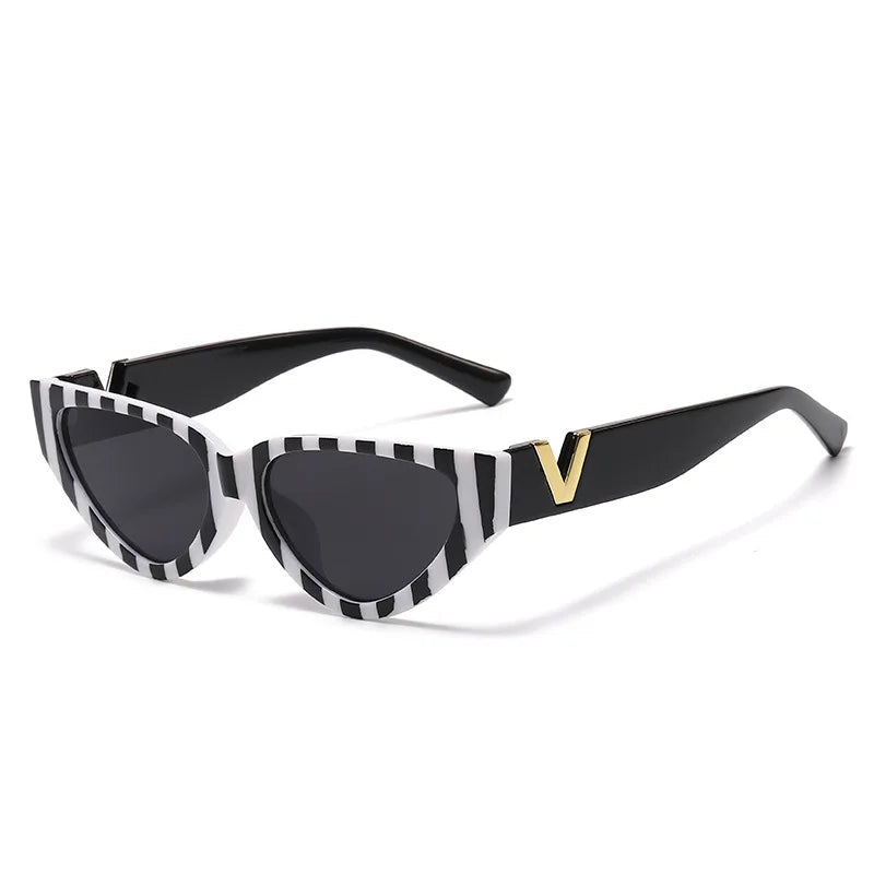 Óculos Luxury Glamour – Elegância Runway com Design Cat Eye e Proteção UV400