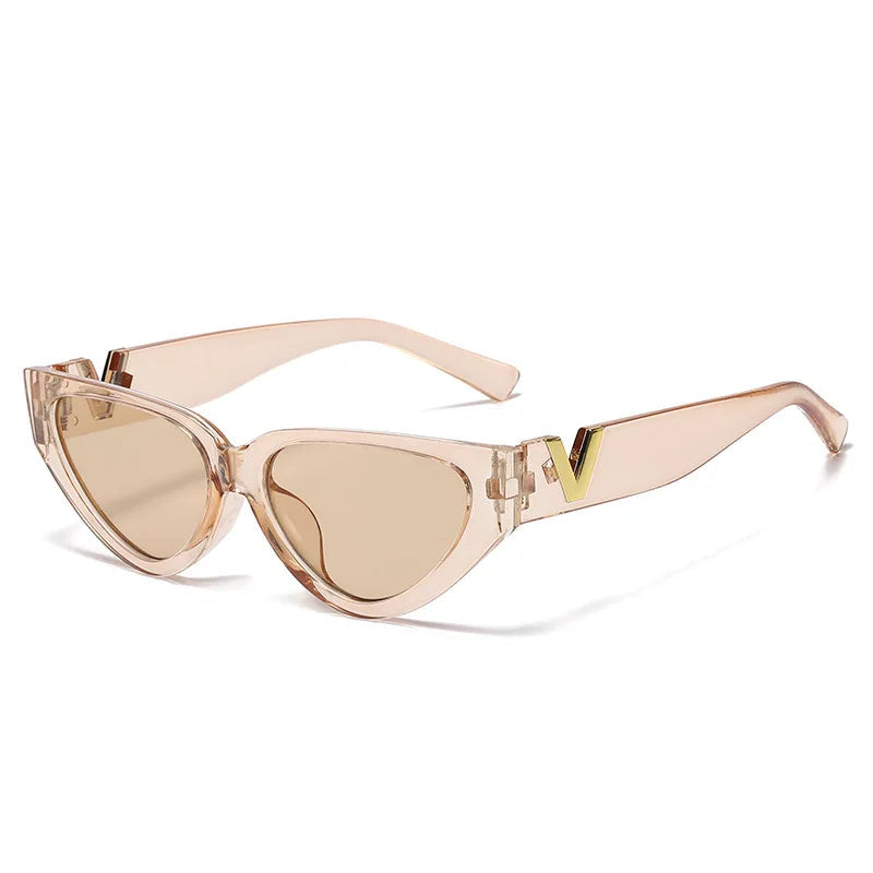 Óculos Luxury Glamour – Elegância Runway com Design Cat Eye e Proteção UV400